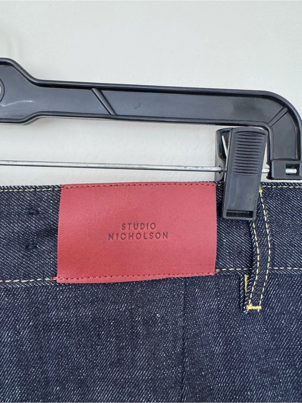 Studio Nicholson Dark Denim Cutoff Raw Hem Shorts size UK10 US6